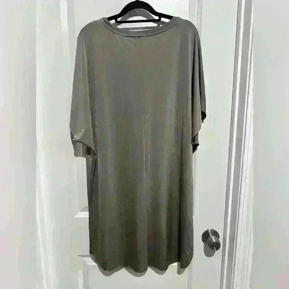 NWT Zara Green Oversized Shift Dress - Picture 3 of 5